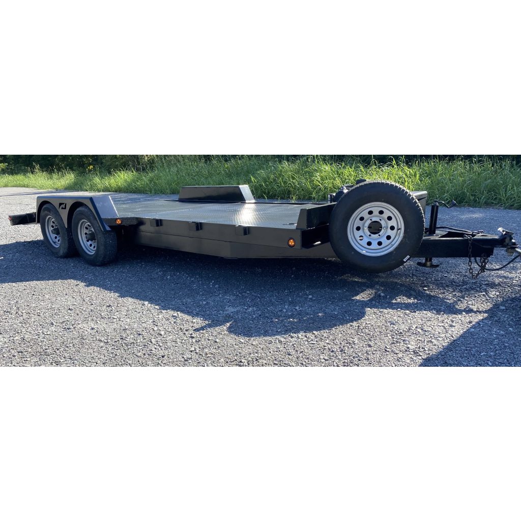 18’ HD Flatbed Car Hauler with drive over fenders