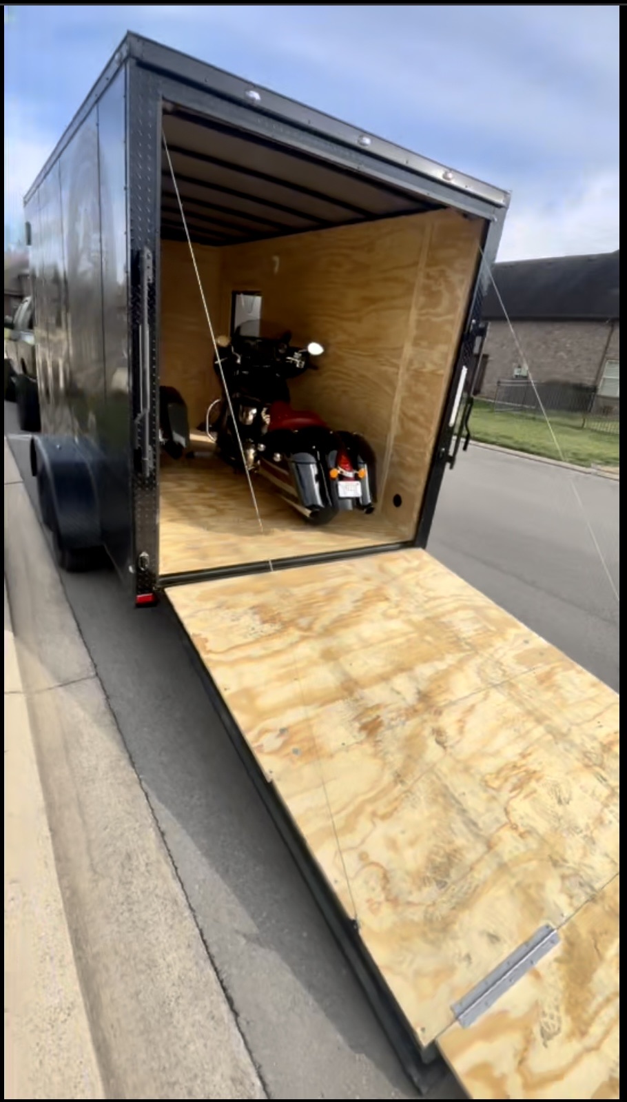 7’x14’ Enclosed Trailer (Cargo/Motorcycle) 13